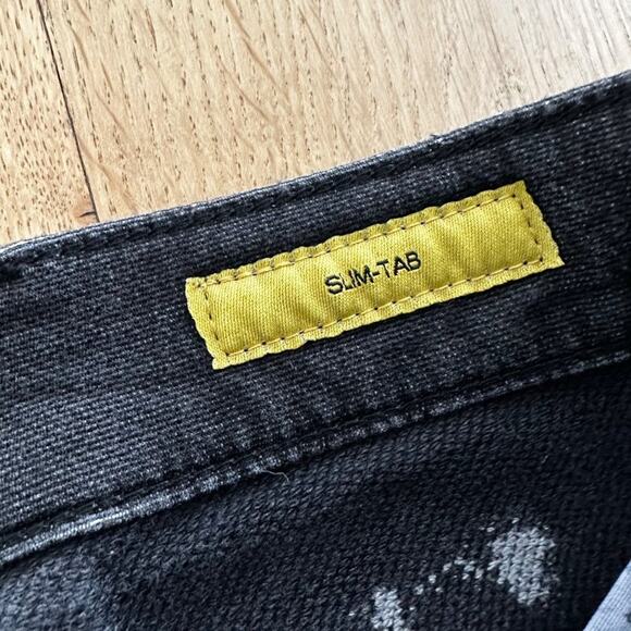 Versuchskind Painted Slim Tab Jeans in Black Gray White - Picture 4 of 7